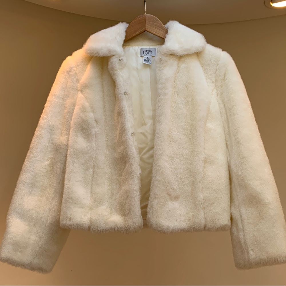 Ann Taylor Loft  | Faux Fur Jacket